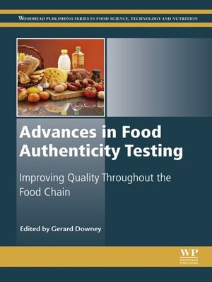 cover image of Advances in Food Authenticity Testing